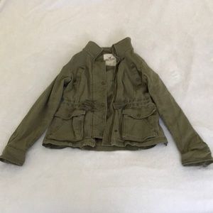 Army green hollister jacket